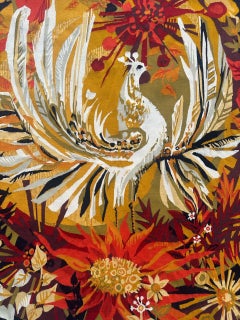 Very Beautiful modern art deco Aubusson Tapestry by Herve Lelong