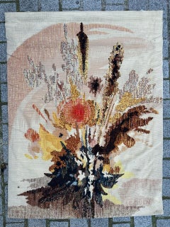 Bobyrug’s Very beautiful mid century French tapestry By « Le Guen »