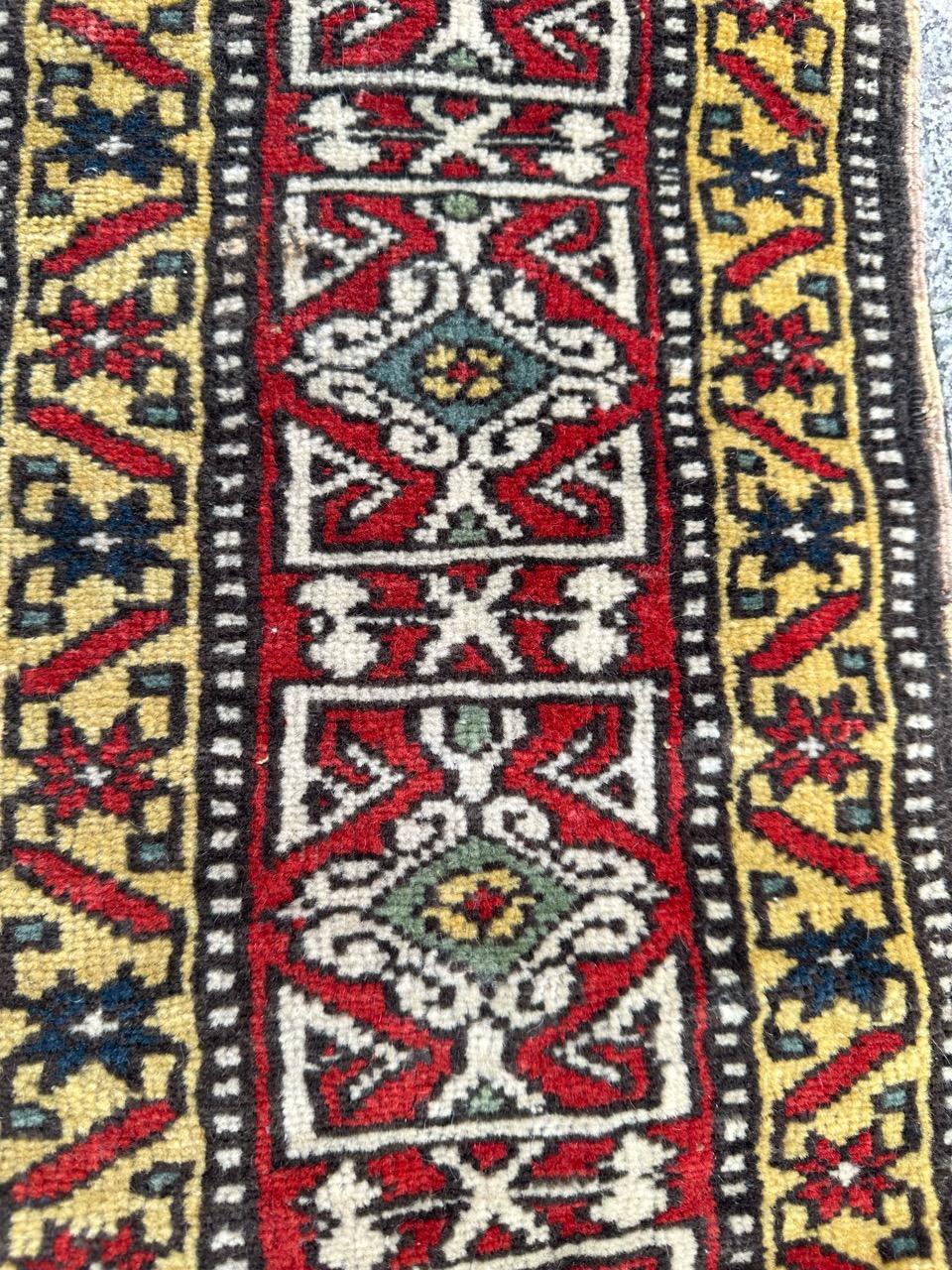 Bobyrug’s Very beautiful mid century shirwan Caucasian rug  For Sale 3