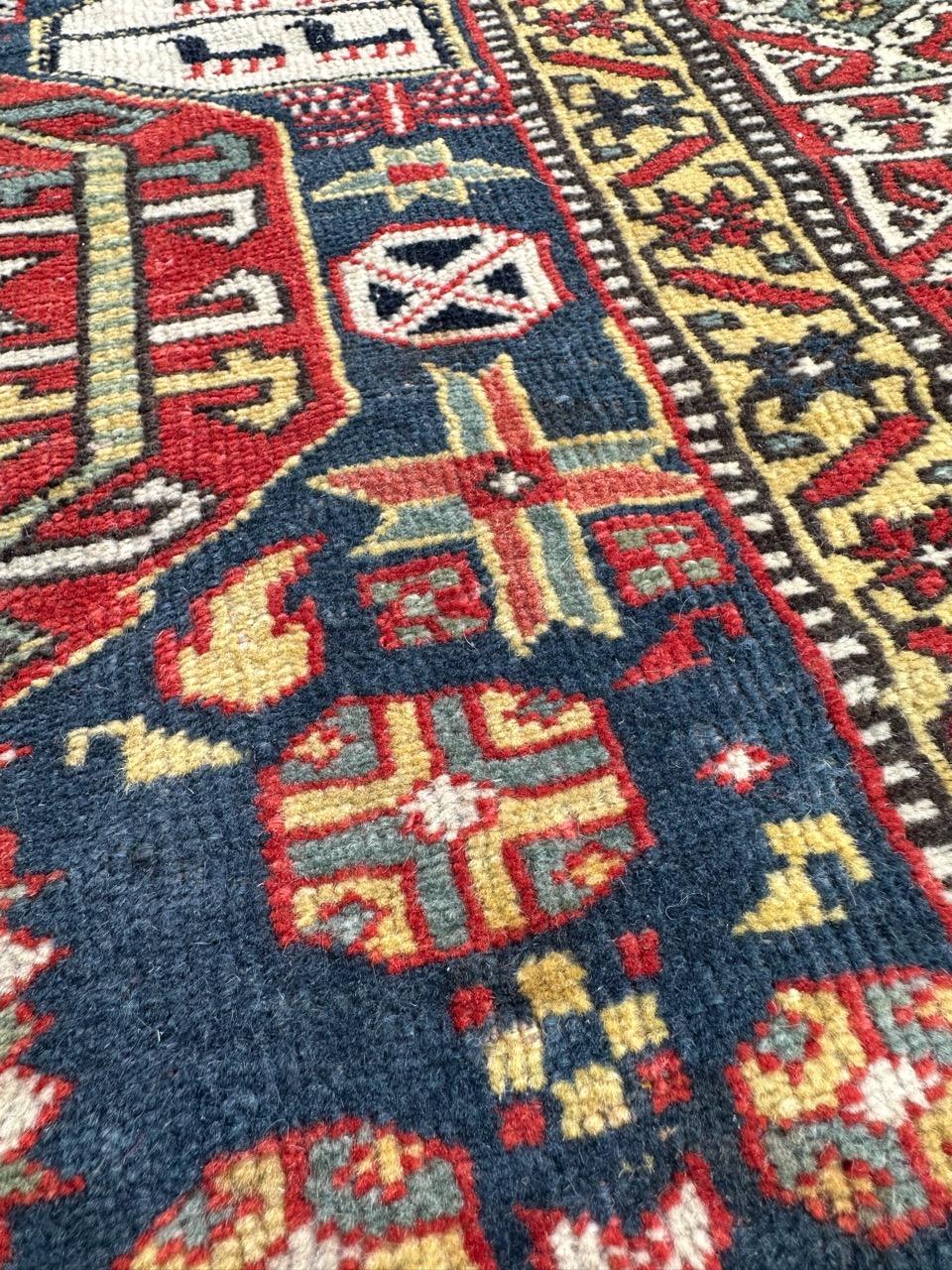 Bobyrug’s Very beautiful mid century shirwan Caucasian rug  For Sale 6