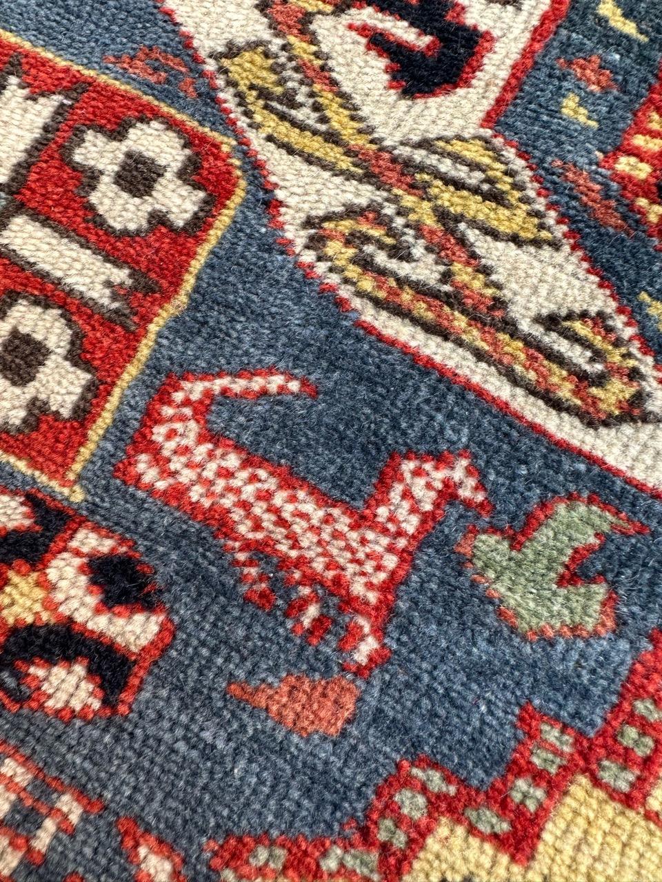 Bobyrug’s Very beautiful mid century shirwan Caucasian rug  For Sale 7