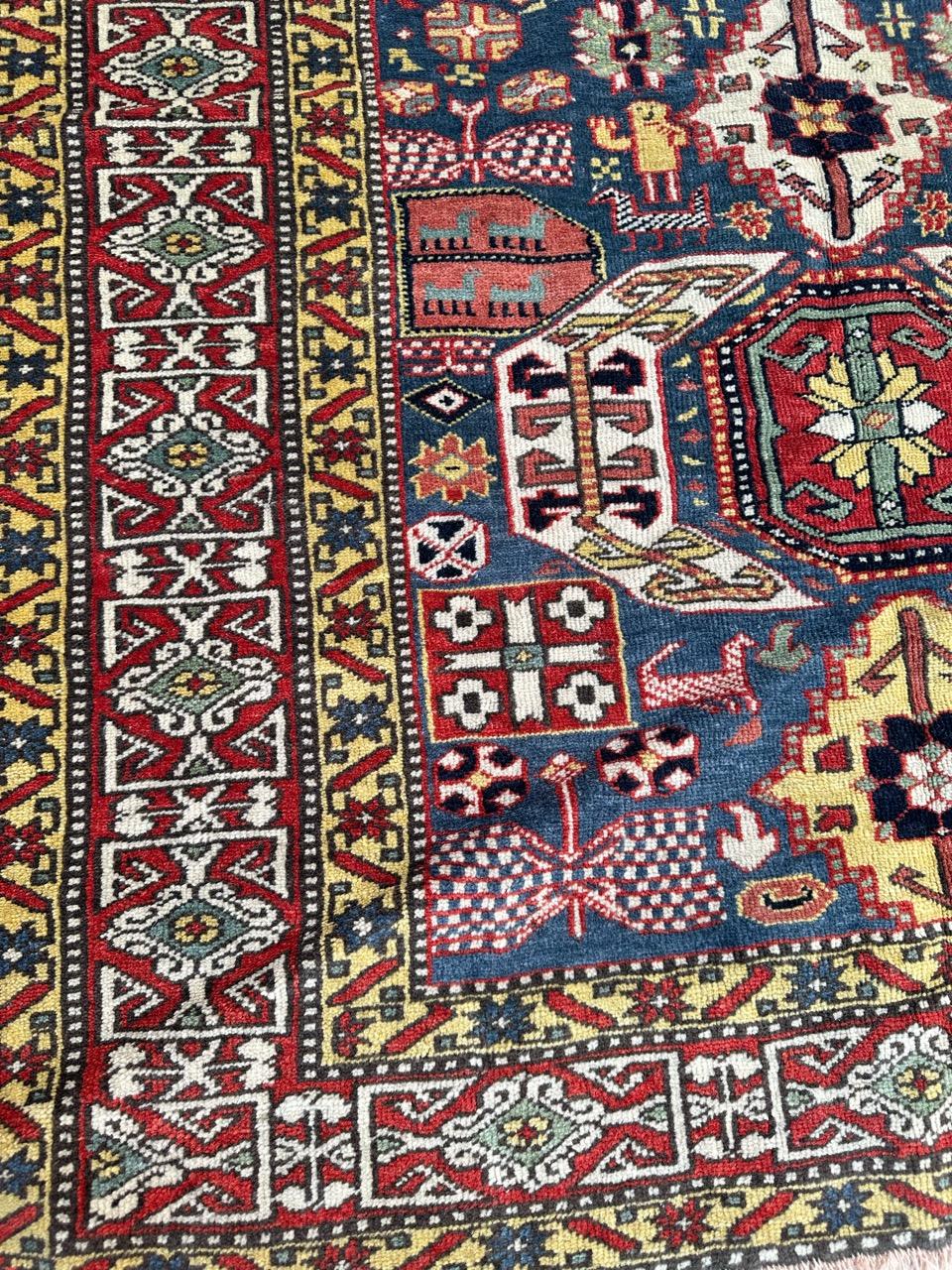 Bobyrug's Sehr schöne Mitte des Jahrhunderts shirwan kaukasischen Teppich  (Kasachisch) im Angebot