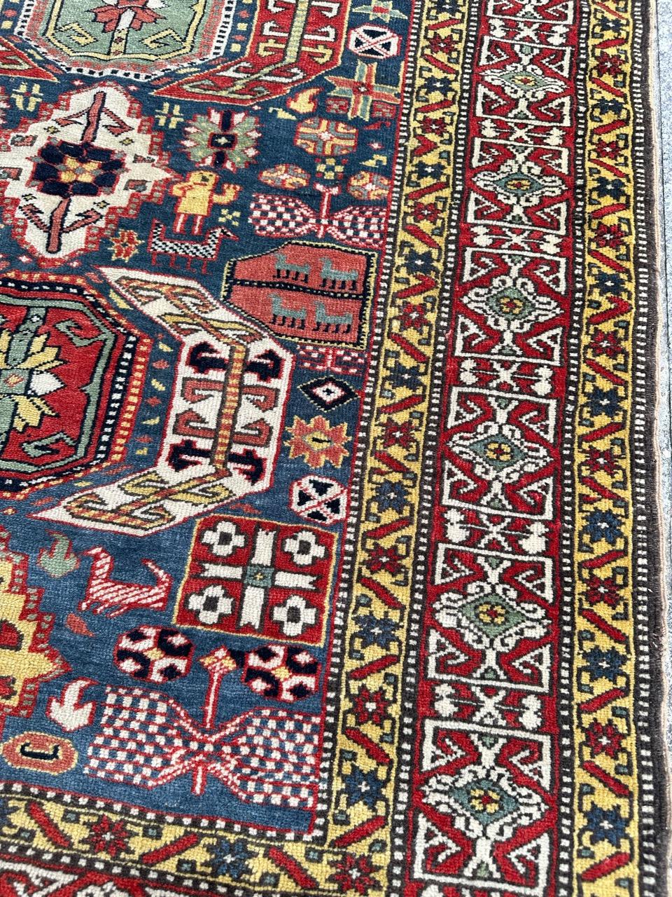 Bobyrug's Sehr schöne Mitte des Jahrhunderts shirwan kaukasischen Teppich  (Aserbaidschanisch) im Angebot