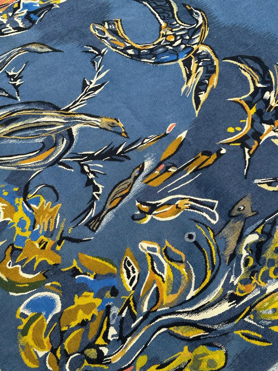 Schöner moderner Aubusson-Wandteppich von Pinon im Angebot 9