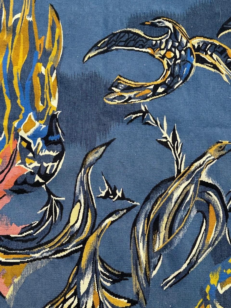Schöner moderner Aubusson-Wandteppich von Pinon im Zustand „Gut“ im Angebot in Saint Ouen, FR