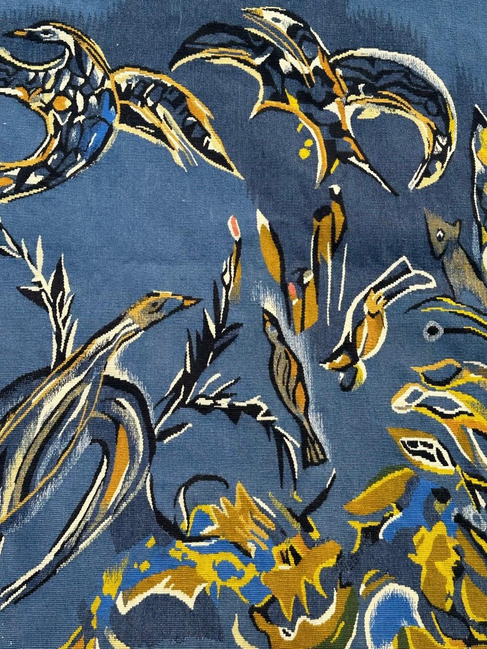 Schöner moderner Aubusson-Wandteppich von Pinon (20. Jahrhundert) im Angebot
