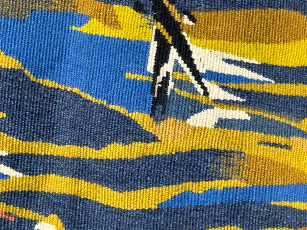 Schöner moderner Aubusson-Wandteppich von Pinon (Wolle) im Angebot