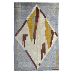 Very beautiful original french art deco rug by Cransac