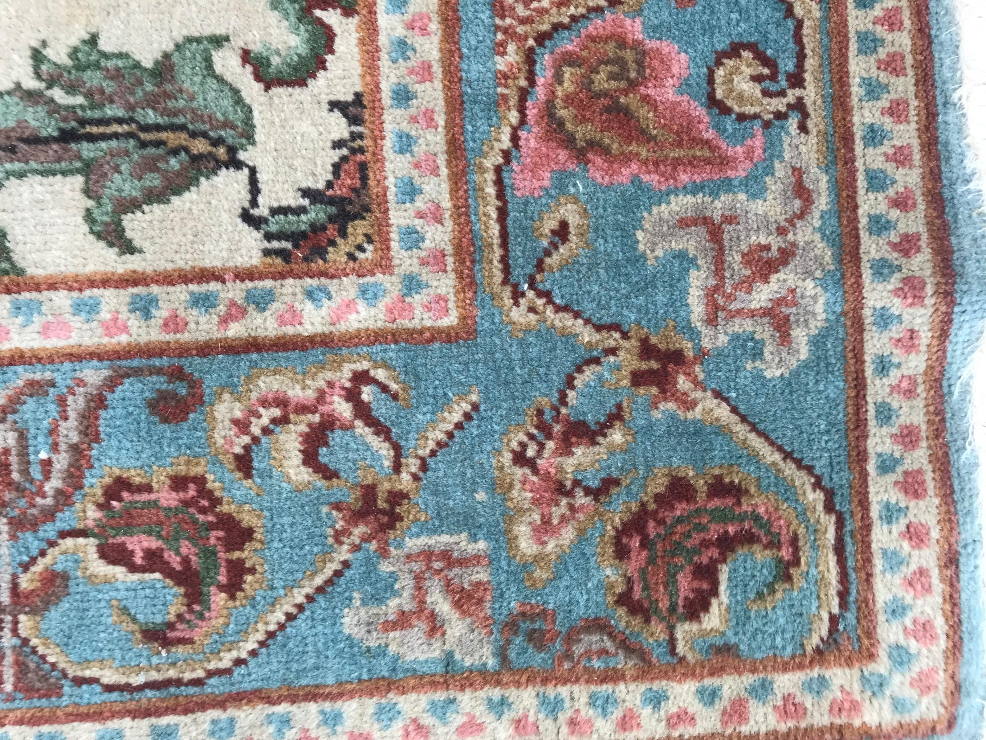 20ième siècle Très beau tapis décoratif vintage de Transylvanie de Bobyrug en vente