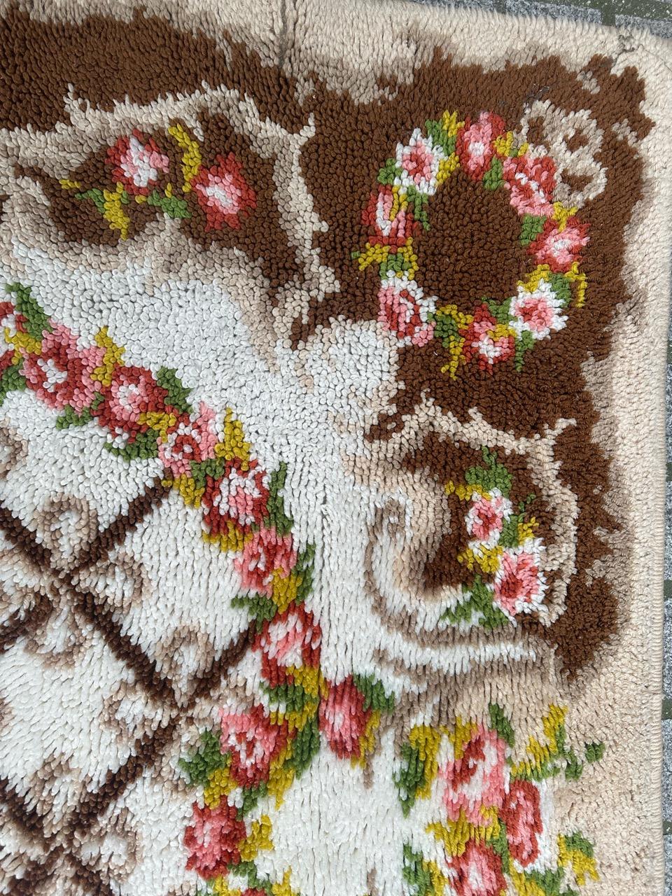 Sehr schöner französischer Cogolin-Teppich im Aubusson-Design, Vintage im Angebot 3