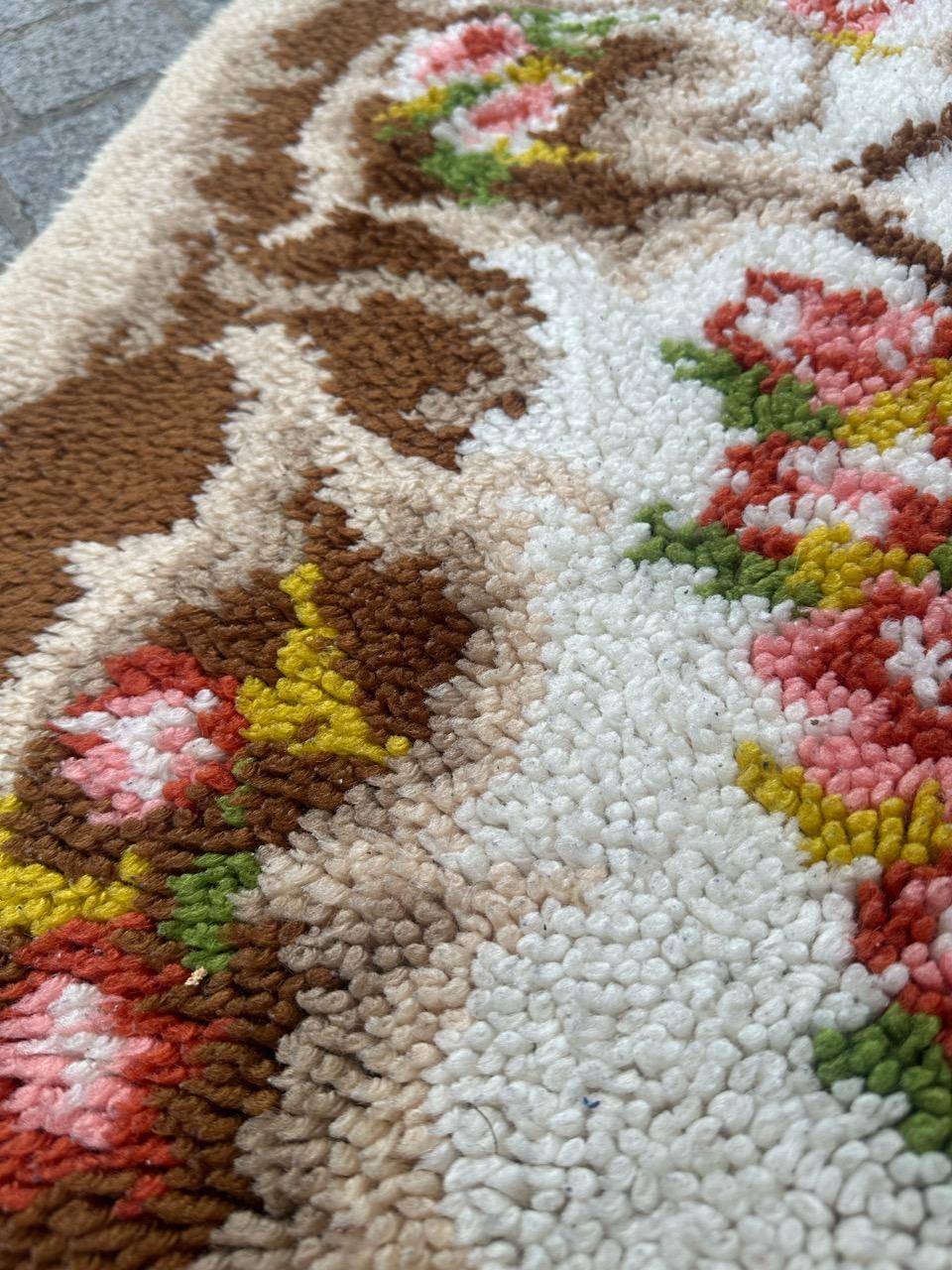 Sehr schöner französischer Cogolin-Teppich im Aubusson-Design, Vintage im Angebot 9