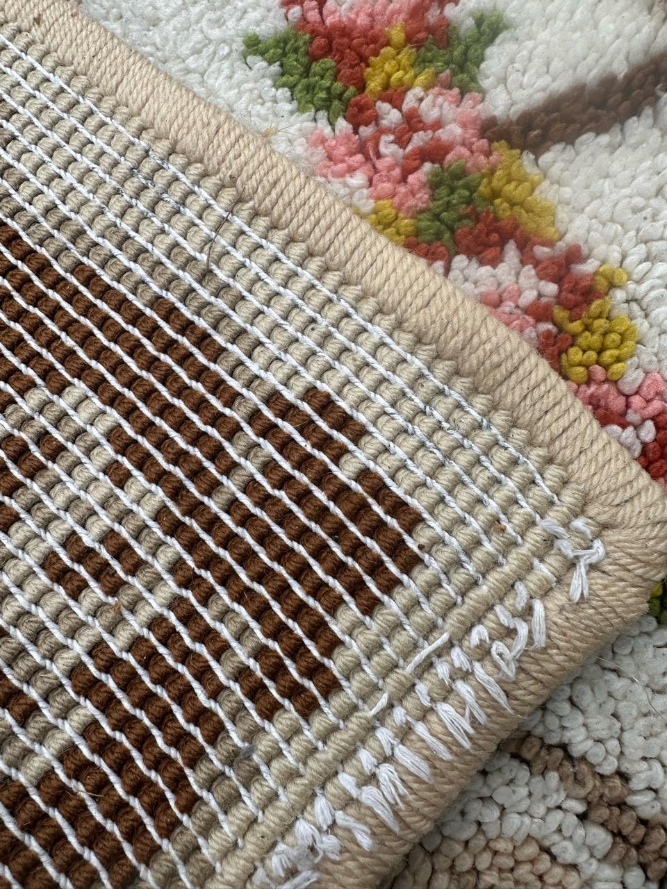 Sehr schöner französischer Cogolin-Teppich im Aubusson-Design, Vintage im Angebot 12
