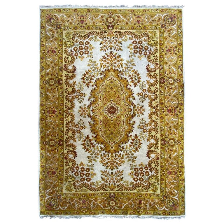 Very Beautiful Vintage Indian Punjab Rug For Sale at 1stdibs