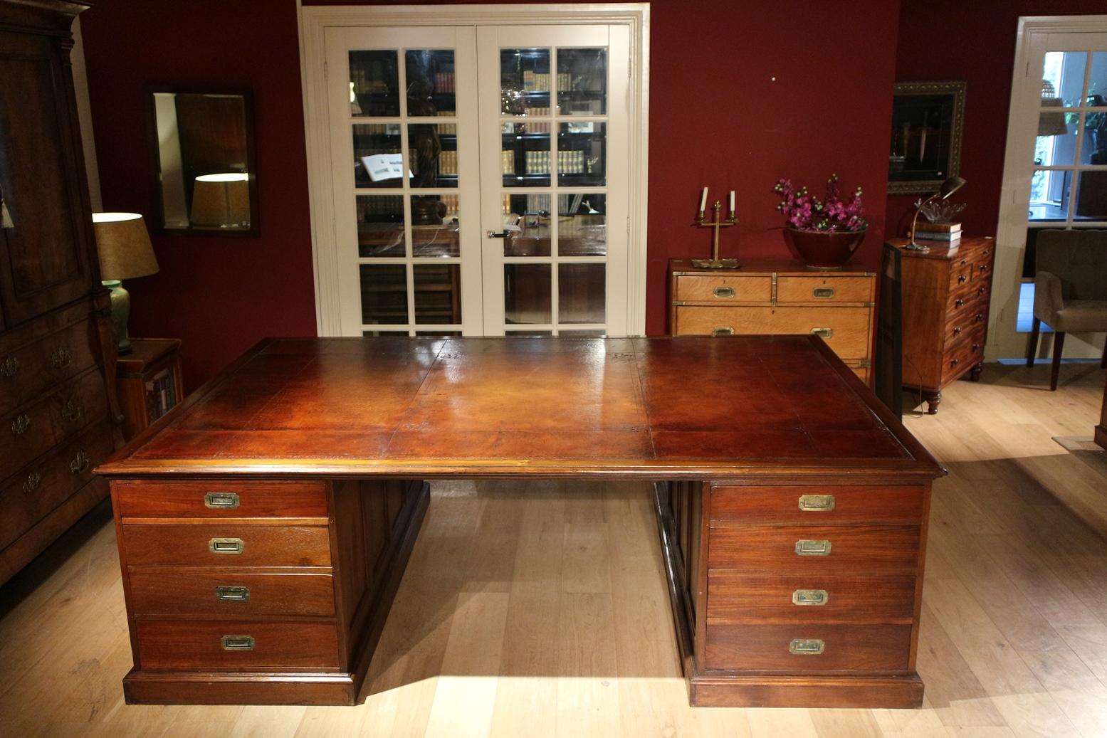 Very Big 19th Century Anglo-Indian Desk 3