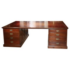 Antique Very Big 19th Century Anglo-Indian Desk