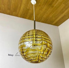 Very Big Doria Pendant Light + 2 Sconce, Vintage Doria Pedant Light