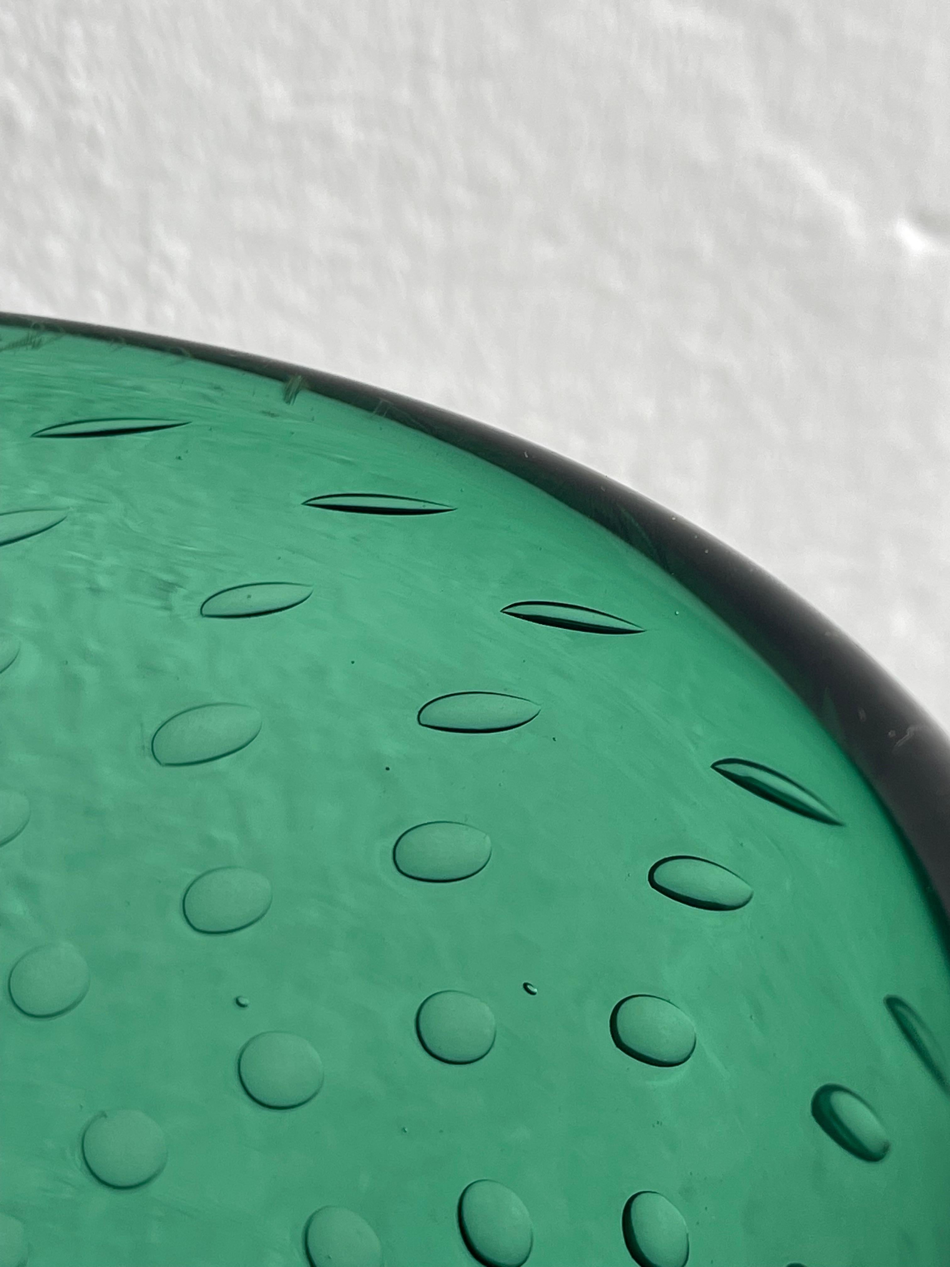 Vaso d'epoca molto grande in vetro Greene & Greene, Vetrerie di Empoli, arte italiana In condizioni buone in vendita a Milano, IT