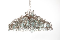 Very big wrought iron "Storm" Chandelier by brand Van Egmond