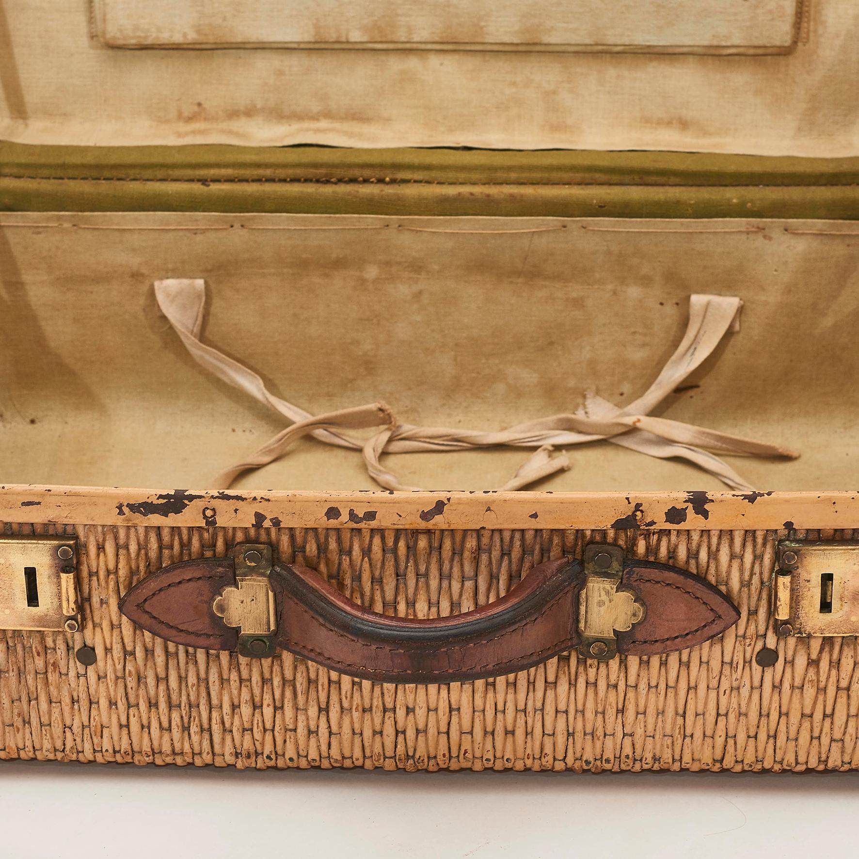 woven suitcase