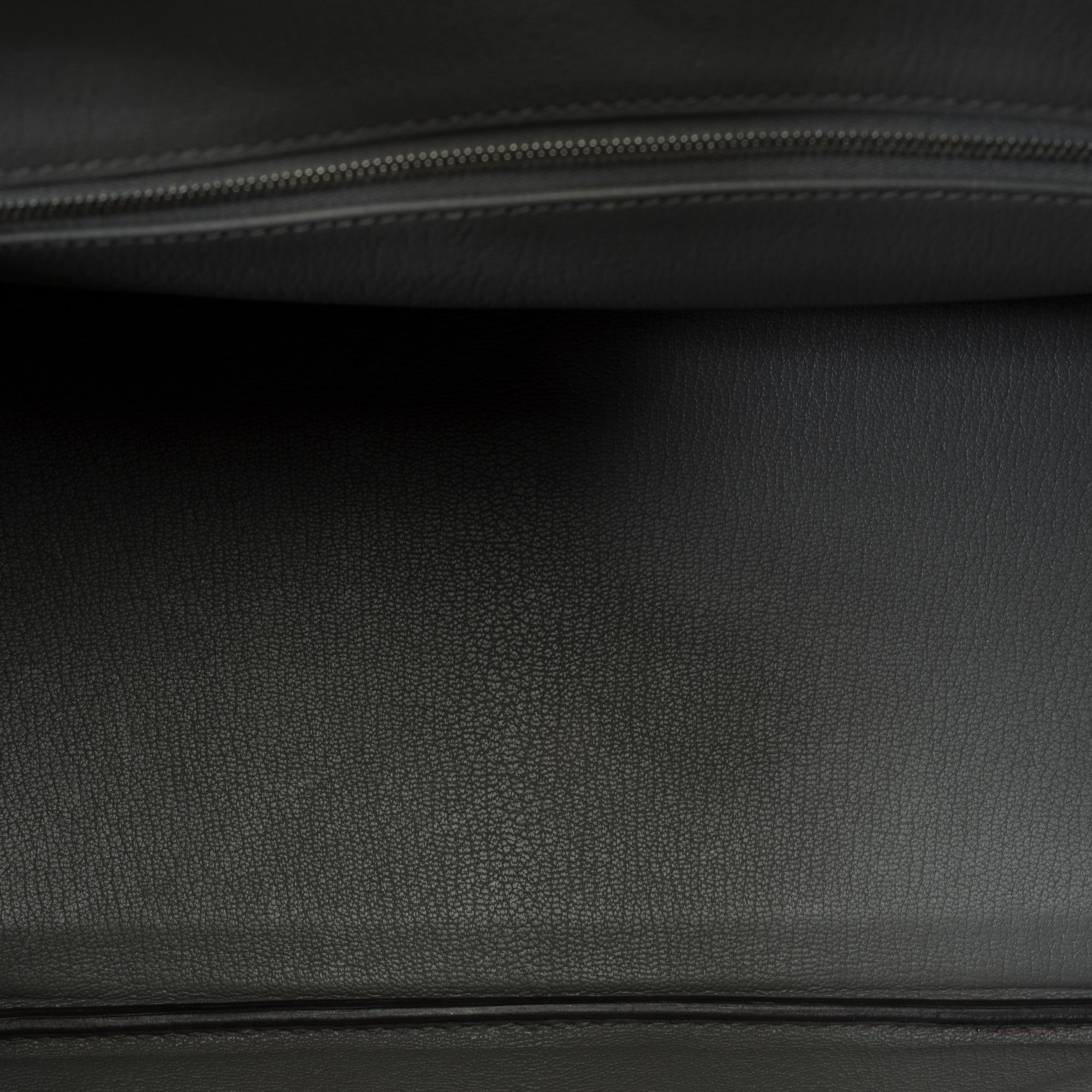 Very Chic Hermes Birkin 30 handbag in Gris Meyer Togo leather, SHW For Sale 5