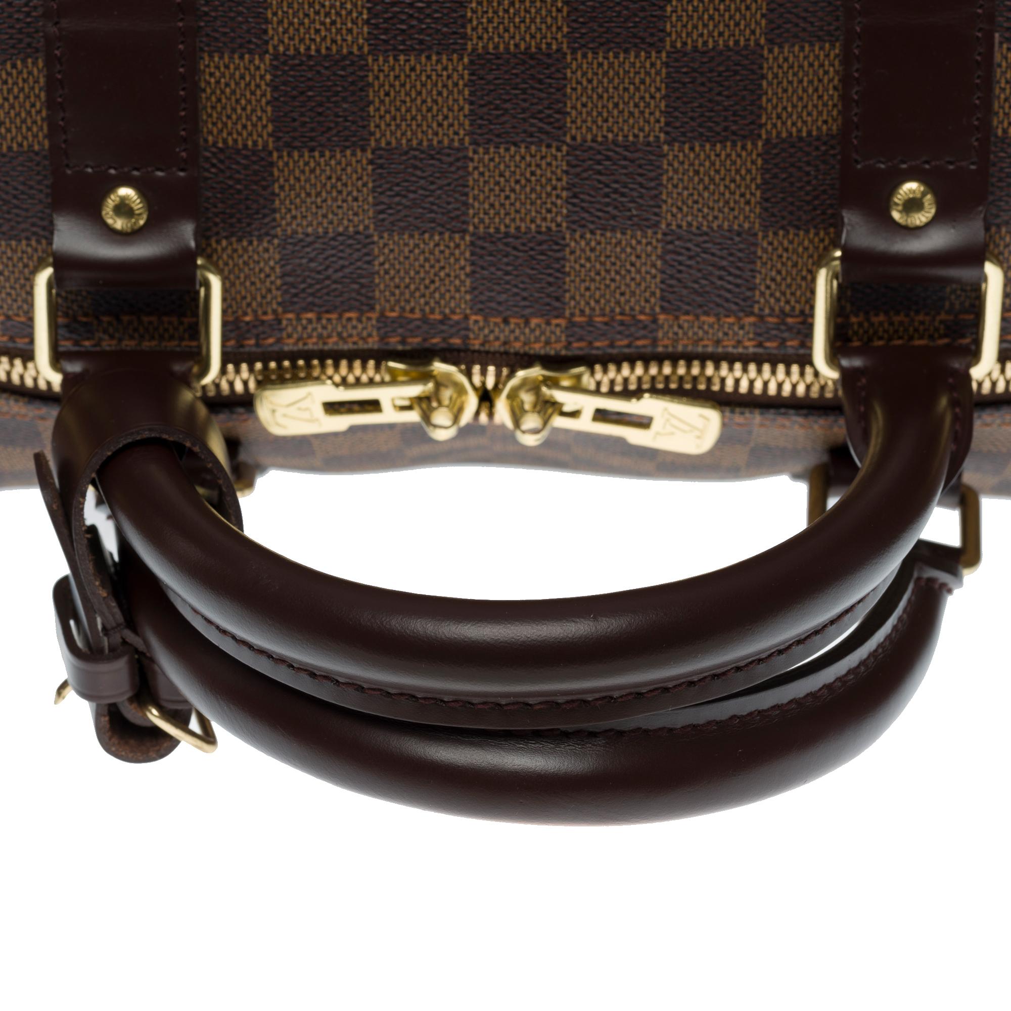 Very Chic Louis Vuitton Keepall 55 Travel bag in brown damier canvas , GHW 2