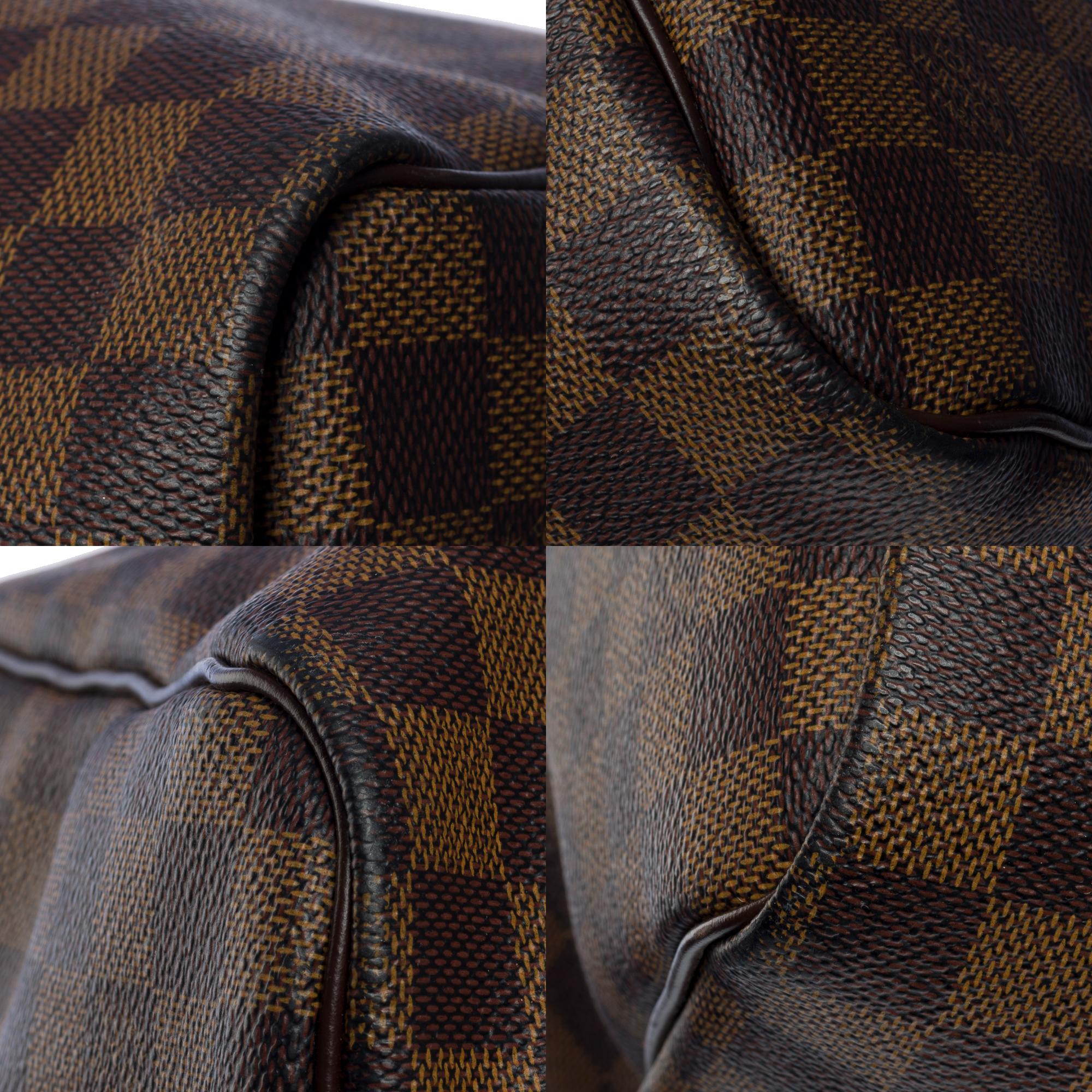Very Chic Louis Vuitton Keepall 55 Travel bag in brown damier canvas , GHW 4