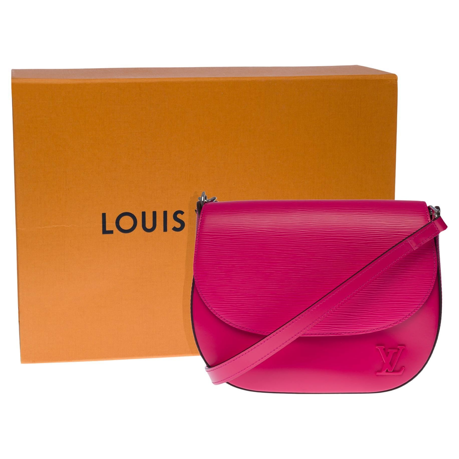 Very Chic Louis Vuitton Luna shoulder bag in Pink epi leather leather, SHW