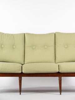 Sehr chices Sofa aus geflochtener Buche, Paolo Buffa zugeschrieben