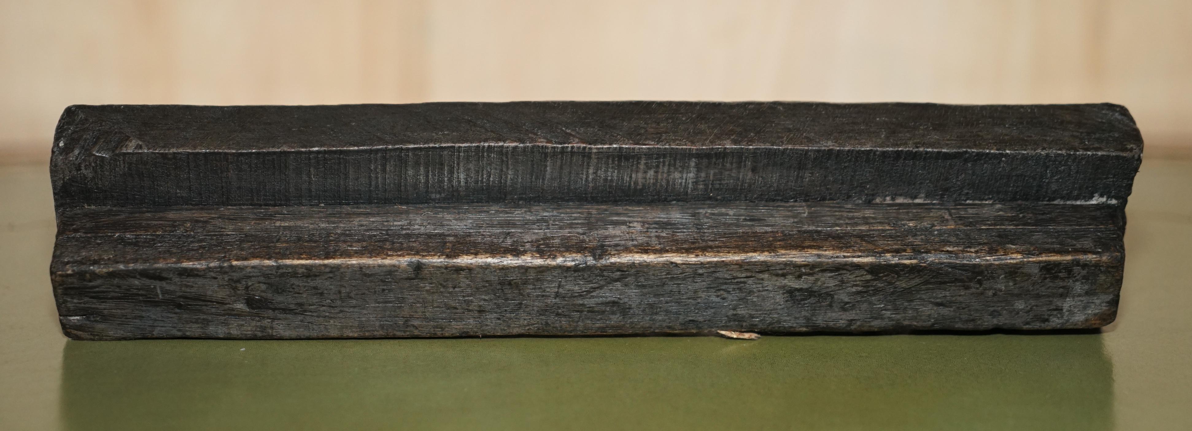 Sehr begehrter antiker handgeschnitzter geblümter Karton-Druckblock für Tapeten mit Blumenmuster (Handgefertigt) im Angebot