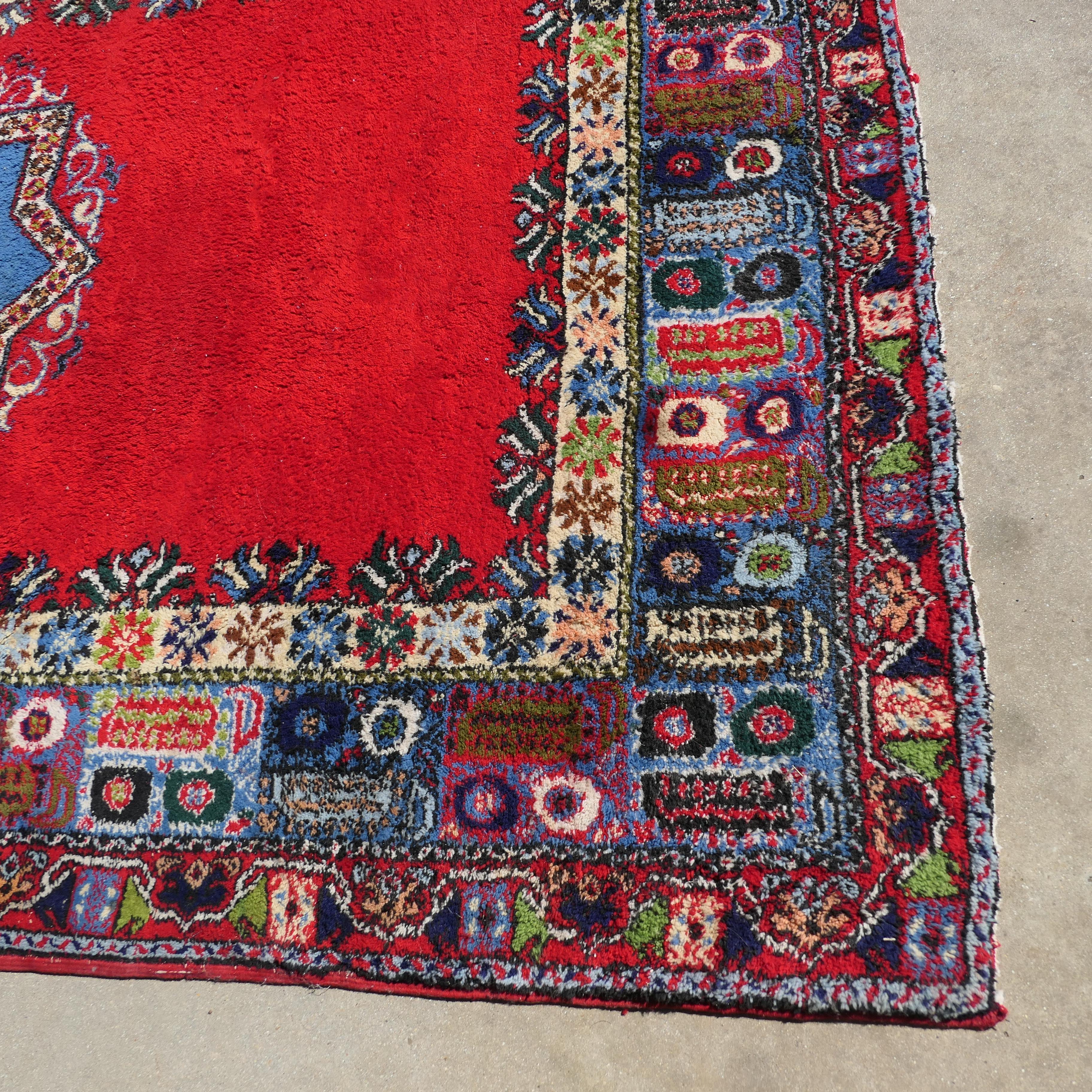 Laine Tapis traditionnel très coloré    Une pièce superbe, très épaisse en vente