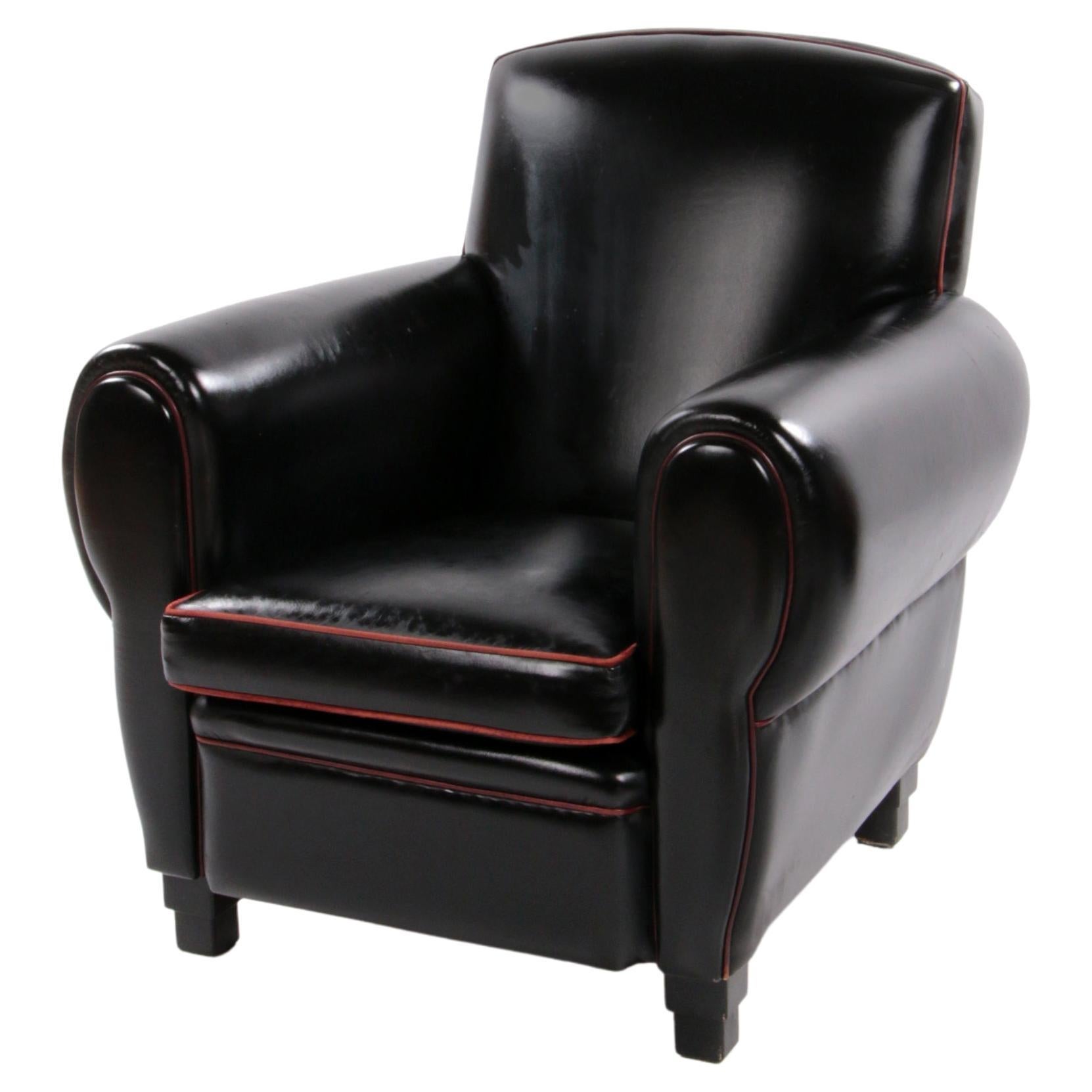 Very Comfortable and Beautiful Leather Armchair from LA Lounge Atelier For Sale