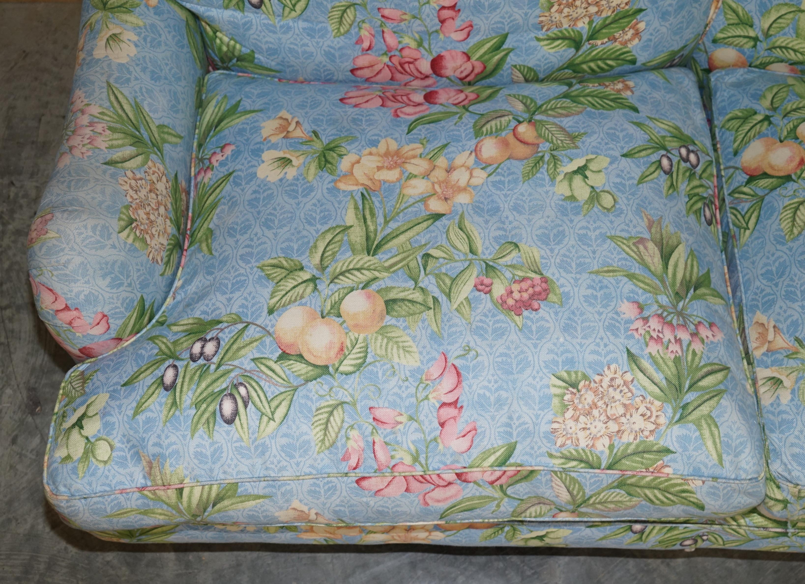 Upholstery Very Comfortable Feather Filled Back & Base Floral Linen Upholstered Howard Sofa