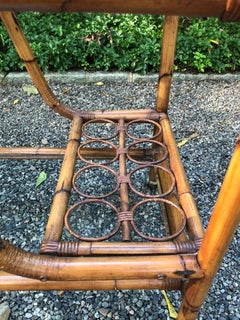 Very Cool Mid-Century Modern Bamboo Bar Cart