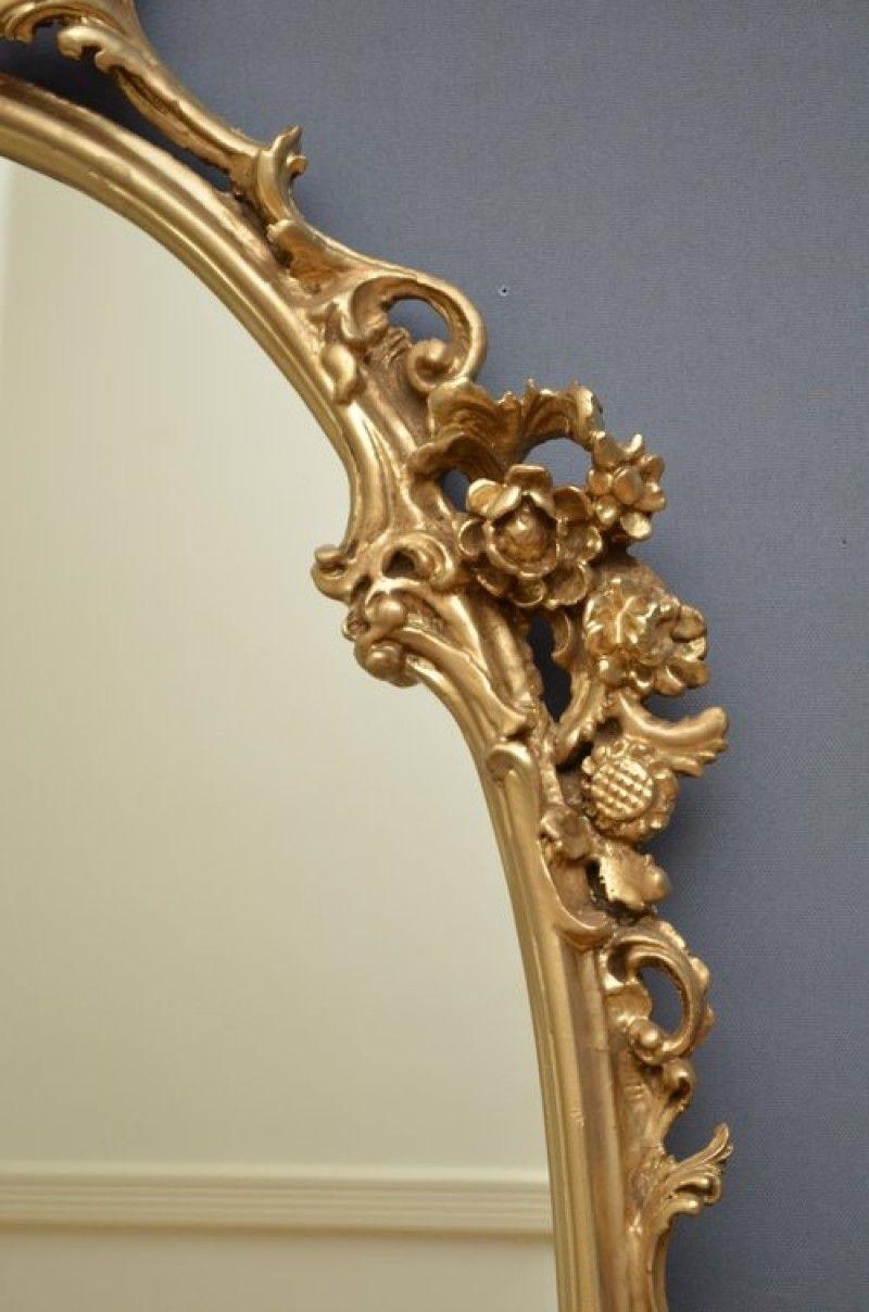 Rococo Very Decorative 20th Century Console Table with Mirror For Sale