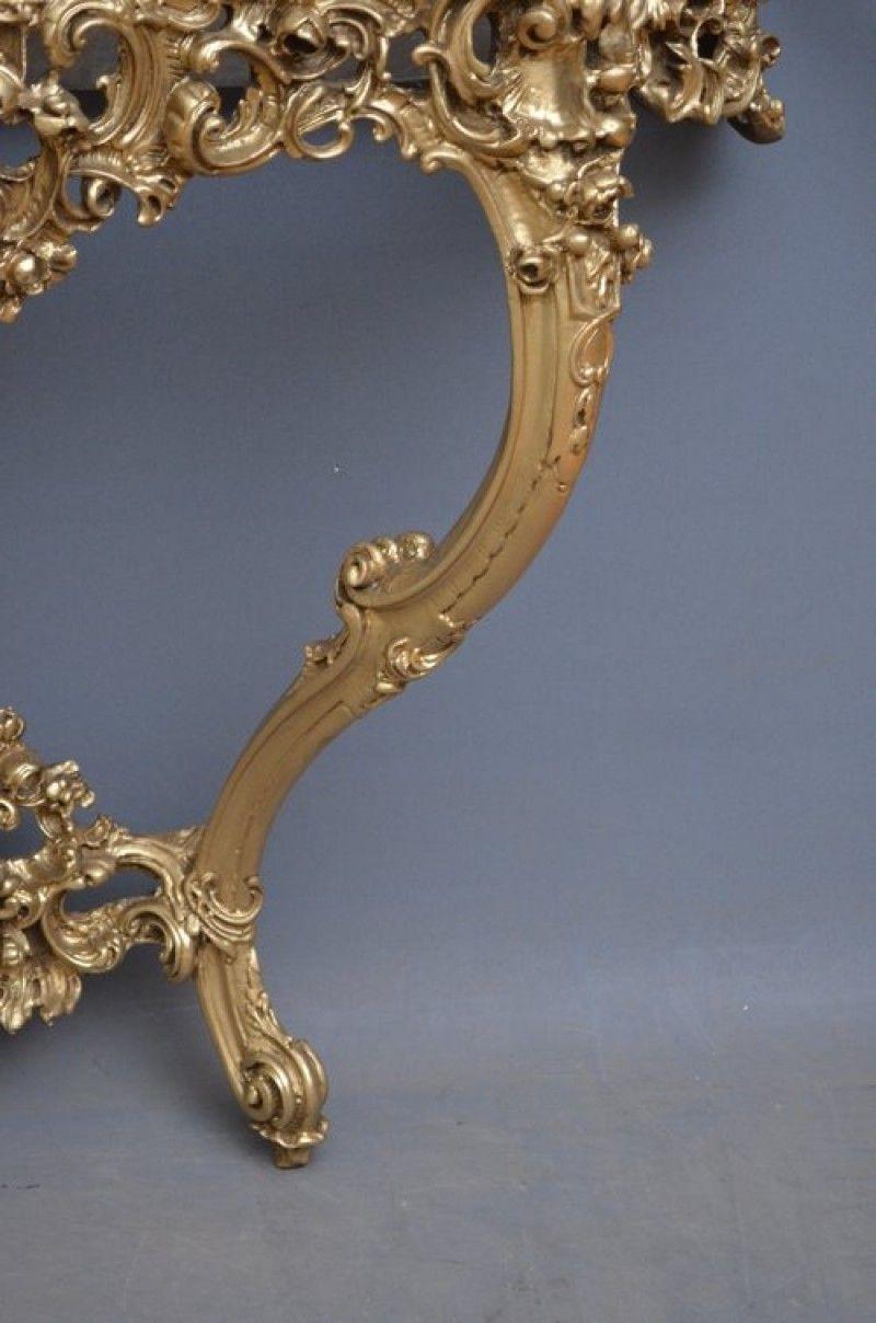 Dekorativer Konsolentisch des 20. Jahrhunderts mit Spiegel (Holz) im Angebot