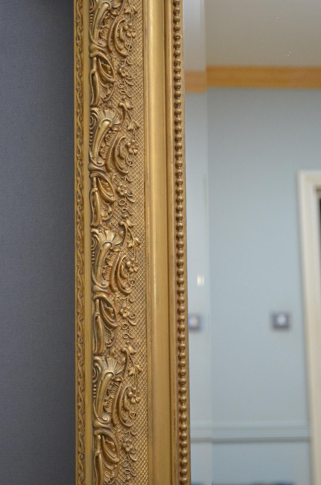 European Very Decorative Gilt Mirror For Sale
