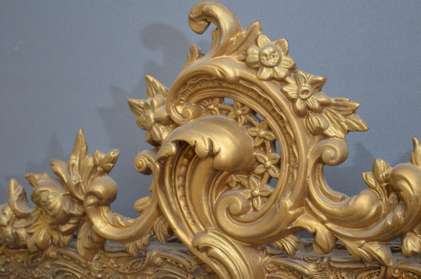 Giltwood Very Decorative Gilt Mirror For Sale