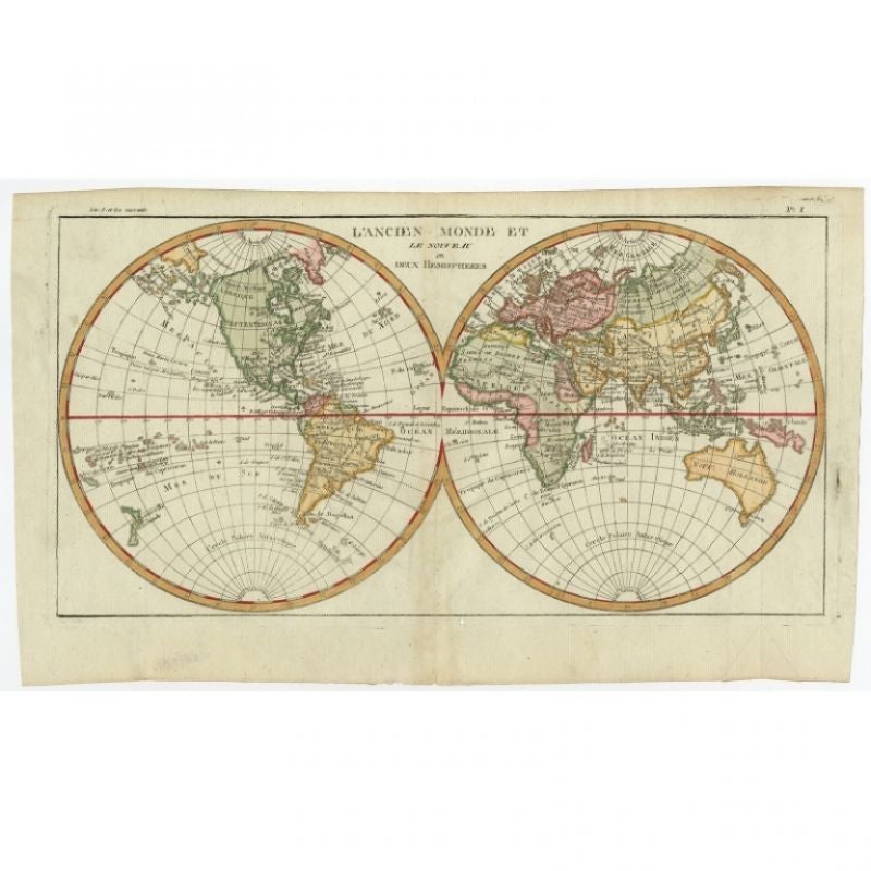 world map 1780