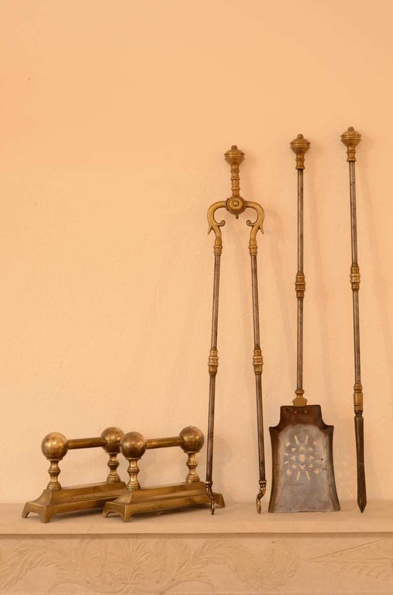 Very Decorative Set of Fire Tools, Shovel Poke and Tongs For Sale at 1stDibs decorative tongs