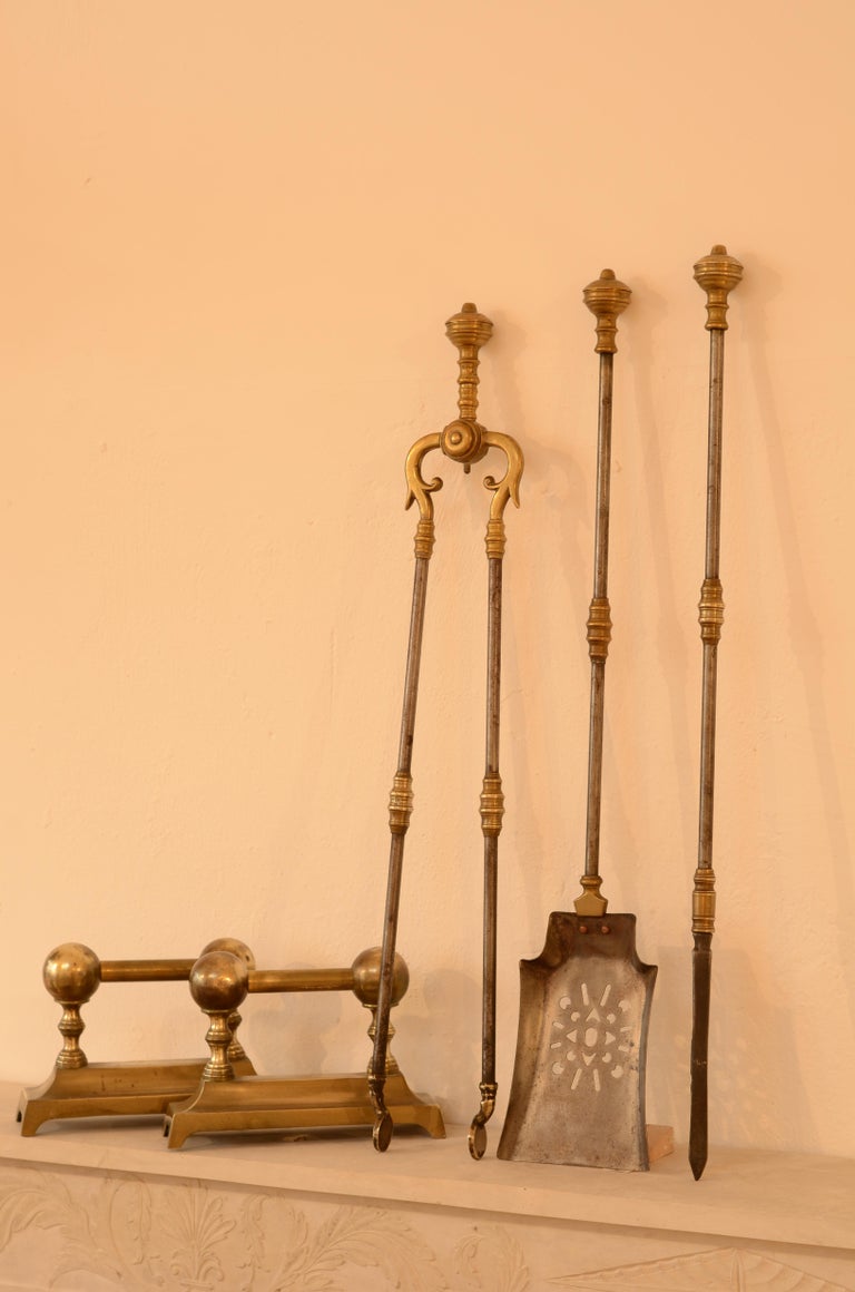 Very Decorative Set of Fire Tools, Shovel Poke and Tongs For Sale at 1stDibs decorative tongs