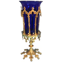 Very Decorative Victorian Gothic Brass Candlestand