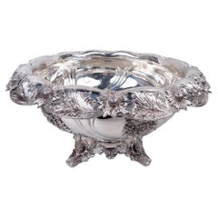 Very Desirable Tiffany Chrysanthemum Centerpiece Punchbowl