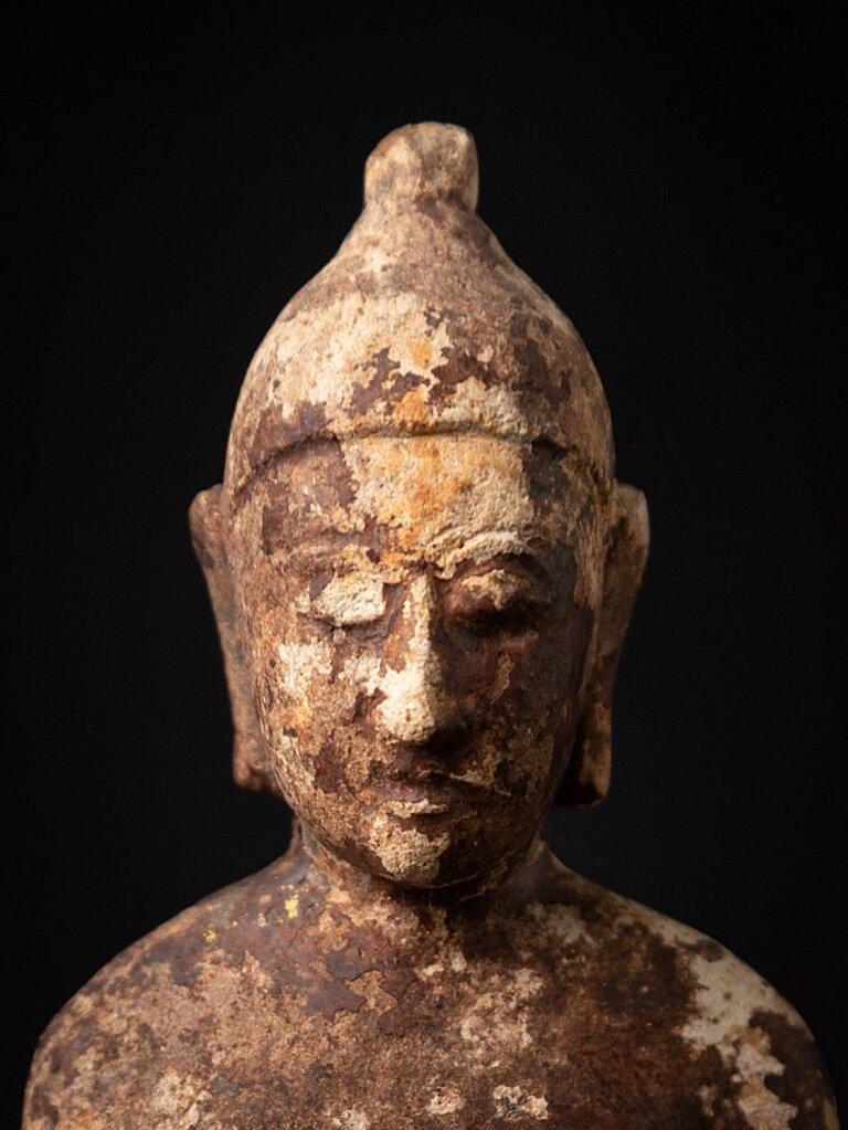 Ancienne statue de Bouddha birman en terre cuite, très ancienne, provenant de Birmanie en vente 5