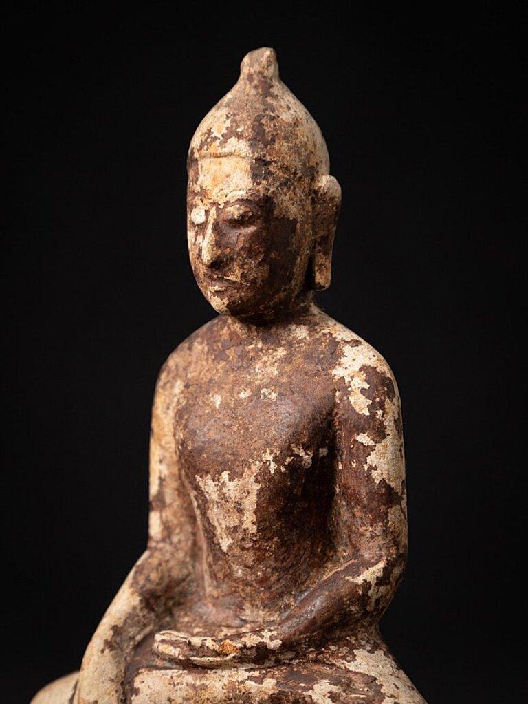 Ancienne statue de Bouddha birman en terre cuite, très ancienne, provenant de Birmanie en vente 6