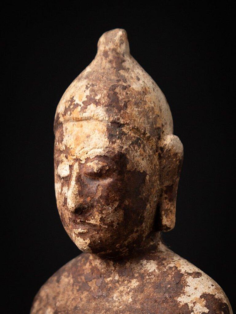Ancienne statue de Bouddha birman en terre cuite, très ancienne, provenant de Birmanie en vente 7