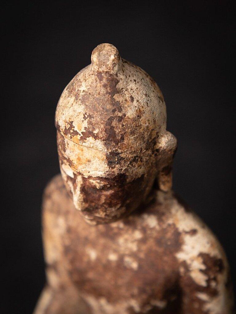 Ancienne statue de Bouddha birman en terre cuite, très ancienne, provenant de Birmanie en vente 9