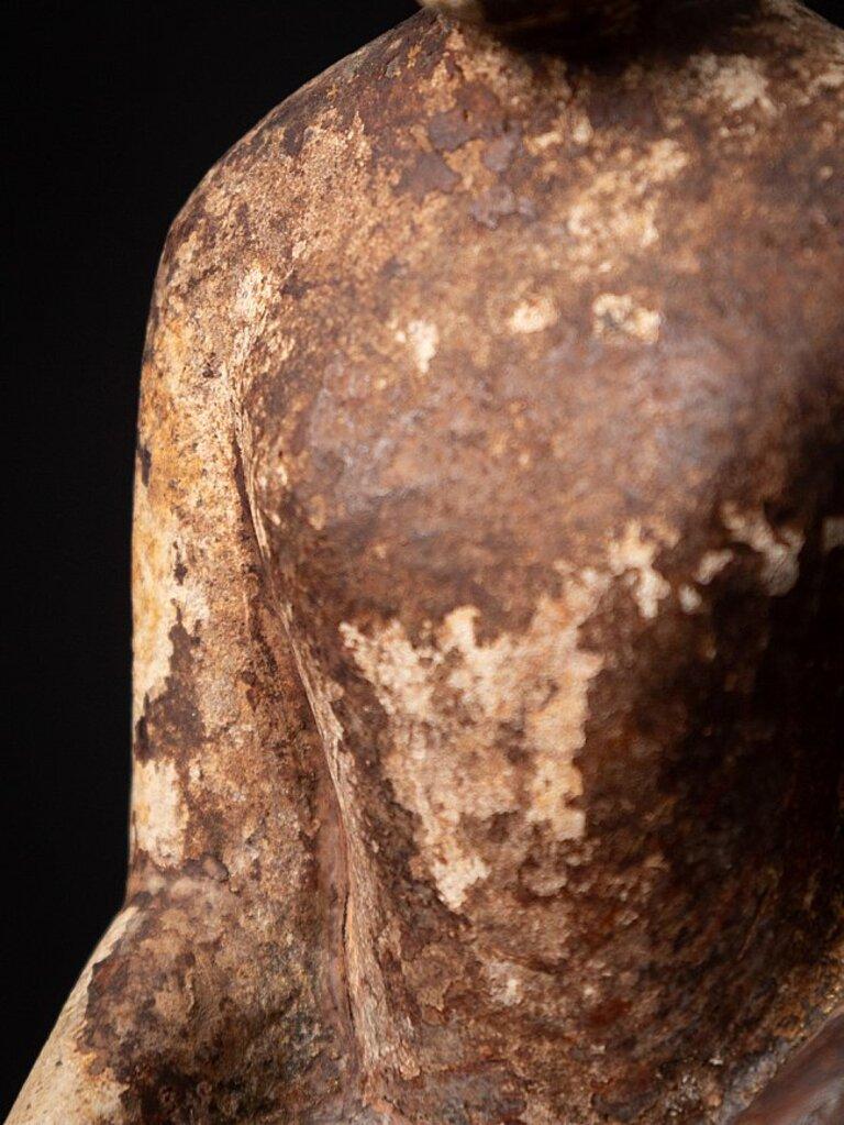 Ancienne statue de Bouddha birman en terre cuite, très ancienne, provenant de Birmanie en vente 11