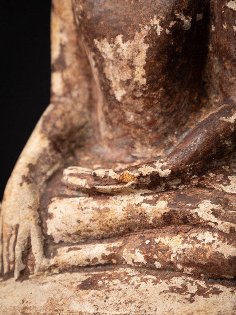Ancienne statue de Bouddha birman en terre cuite, très ancienne, provenant de Birmanie en vente 13