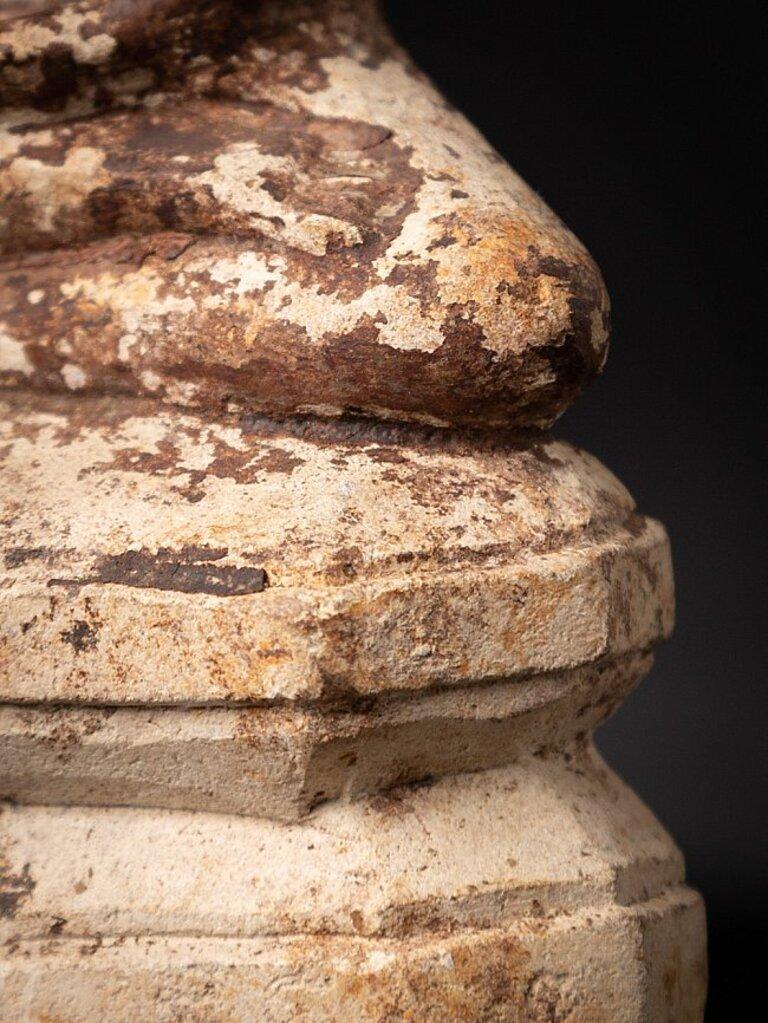 Ancienne statue de Bouddha birman en terre cuite, très ancienne, provenant de Birmanie en vente 14
