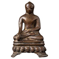 Very Early Bronze Arakan Buddha Statue from Burma